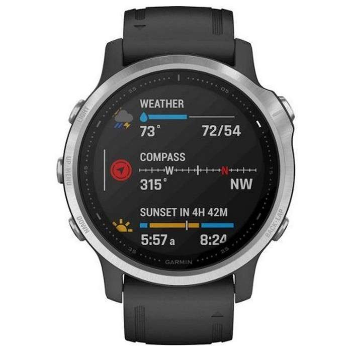 Garmin fenix 6S - Silver w/Black Band
