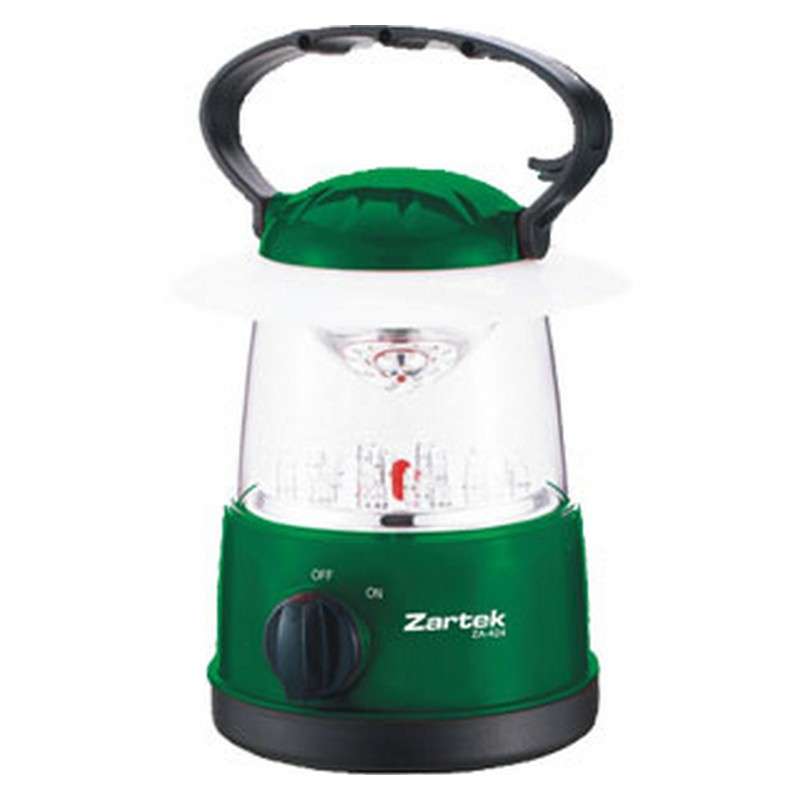 Zartek Rechargeable mini lantern, 24 LEDs 120 lumens, with mains/vehicle charger