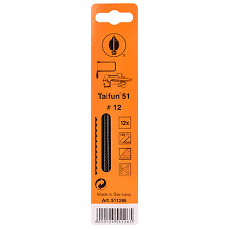 Joseph Hauns Scroll Saw Blade 10tpi Plain 12pk