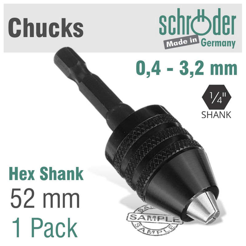 Schroder Chuck 0.4-3.2mm Hex Shank