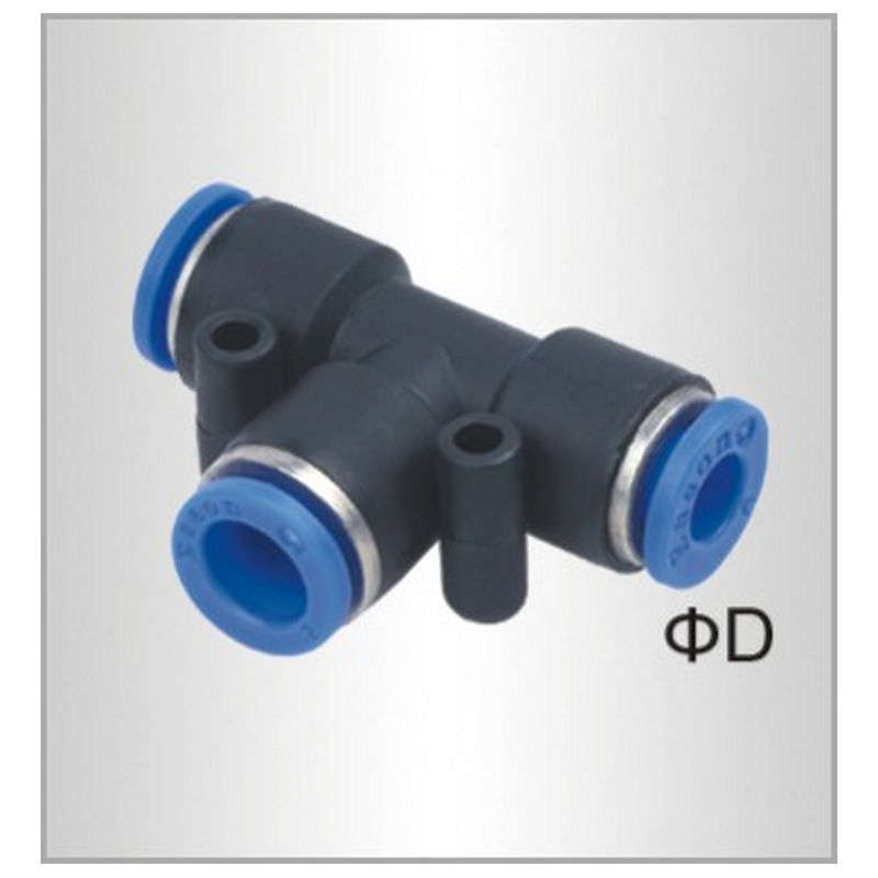 Air Craft Pu Hose Fitting Tee 8mm