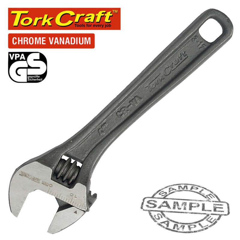 Tork Craft shifting spanner 4" 100mm 0-12.8mm