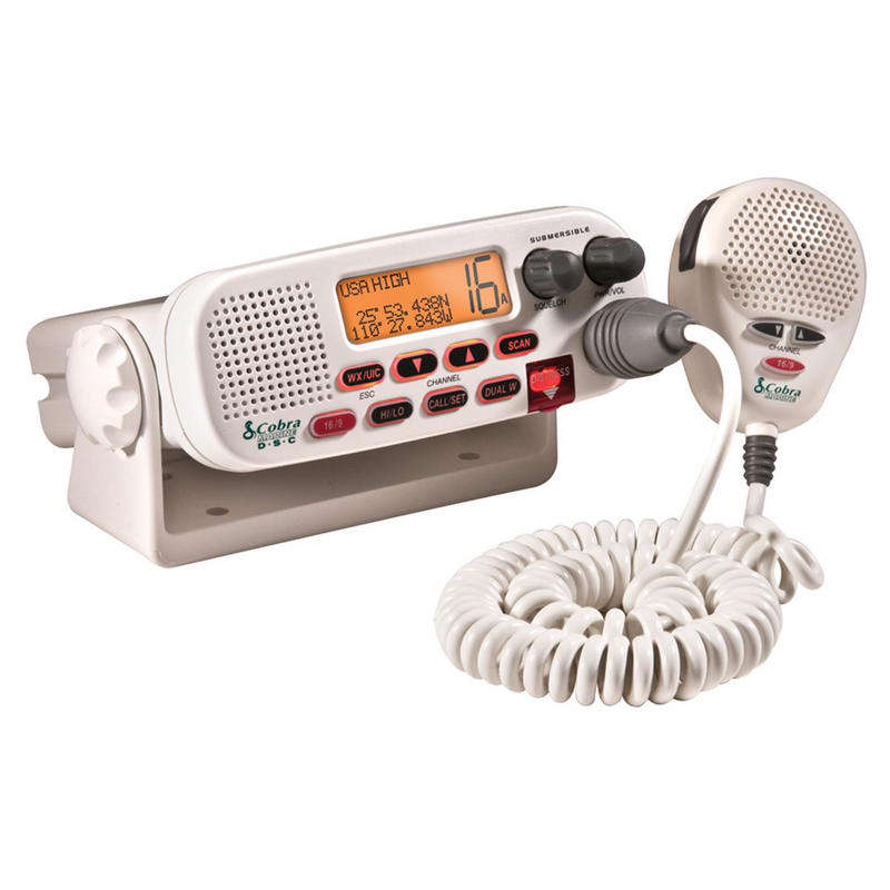 COBRA MARINE 25W VHF Submersible Mobile (IPX 7) DSC - Full Feature, Incl. Flush Mount Kit