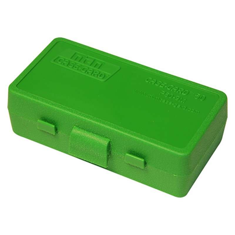 MTM AMMO BOX 50 RD 9MMP / 380 ACP GR
