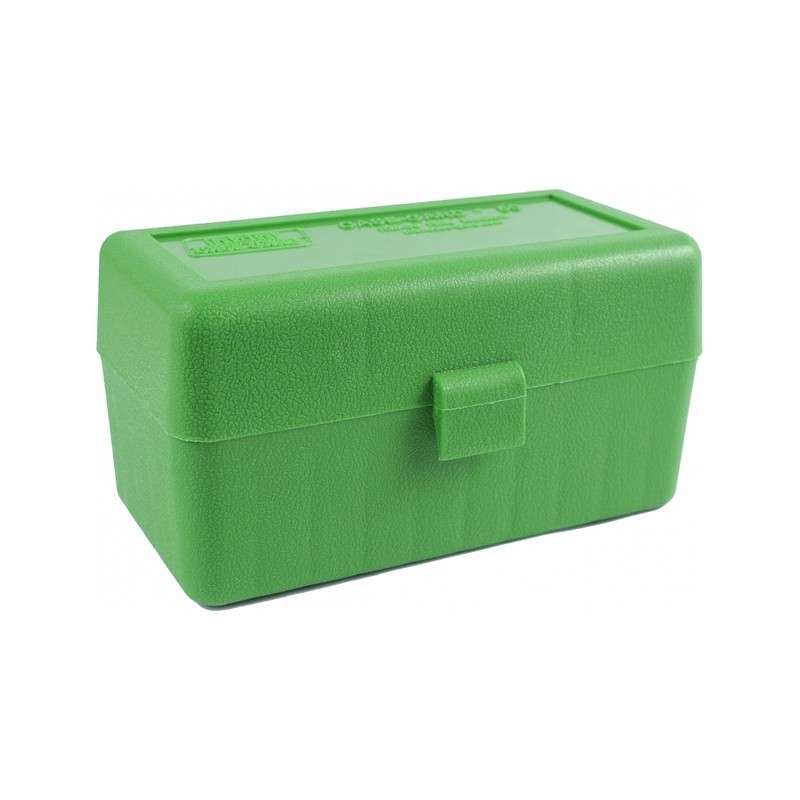 MTM AMMO BOX 50 RD RIFLE FLIP-TOP GREEN