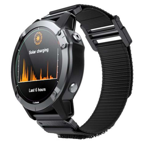 LOBO 26mm QuickChange Nylon Strap for Garmin Fenix 3/5X/6X/7X &amp; More.