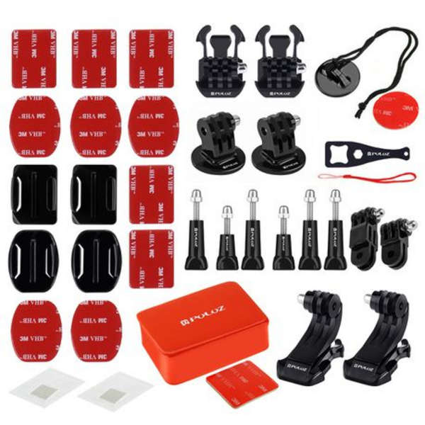 Puluz 53 in 1 Accesory and Mount Combo For Gopro with Camo Case