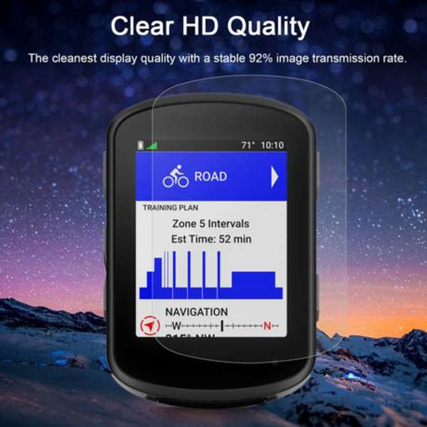 2x Tempered Glass Screen Protectors for Garmin Edge 540 / 840