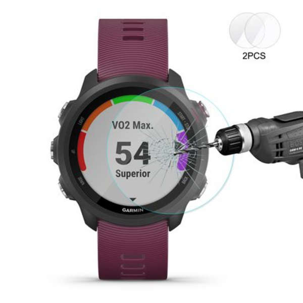 2 x Enkay Tempered Glass Film for Garmin Forerunner 245