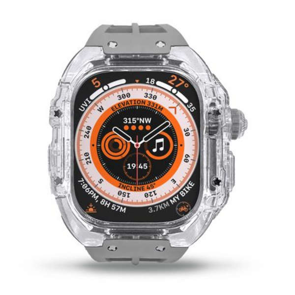 LOBO Clear Armour Case with Integrated Straps for Apple Watch Ultra 49mm