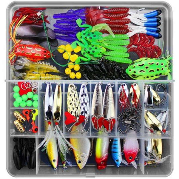 141 Piece Fishing Lure Set with Tackle Box
