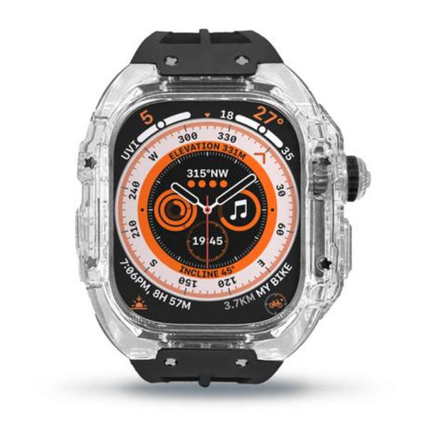LOBO Clear Armour Case with Integrated Straps for Apple Watch Ultra 49mm