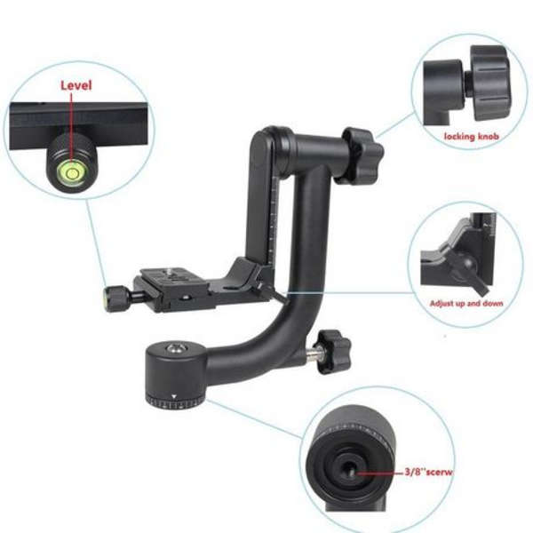 YELANGU 360 Degree Gimbal Tripod Head