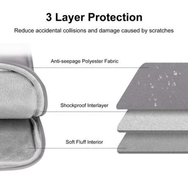 Tablet Sleeve for iPad 9.7 to iPad 11 inch - Grey