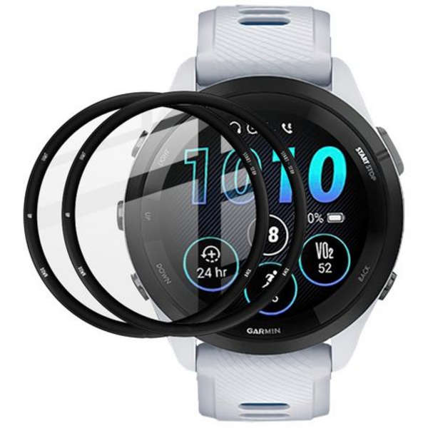 2x IMAK Acrylic Screen Protector with 3D Edge for Garmin Forerunner 265