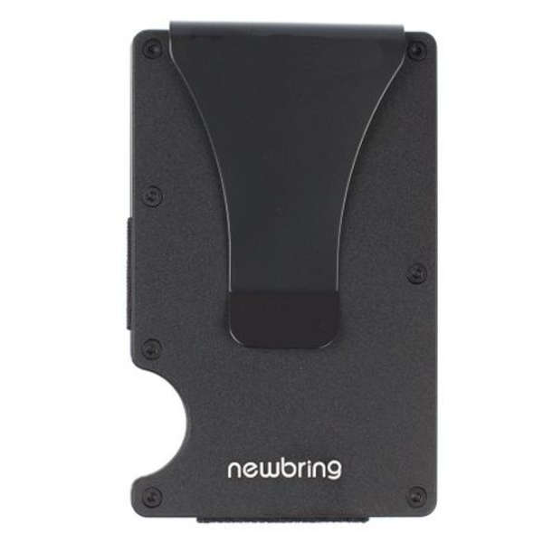 New-Bring Aluminium Minimalist Card Holder &amp; Money Clip RFID Blocking