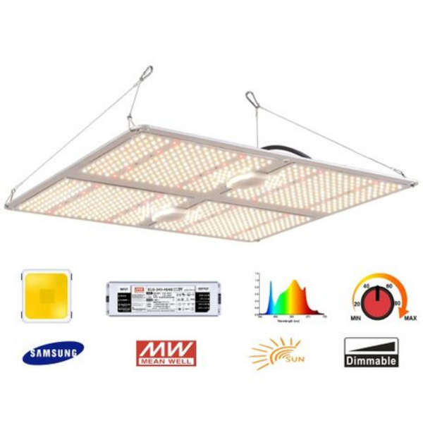450W Dimmable Full Spectrum LED Grow Light- Quantum Board with Samsung Chip