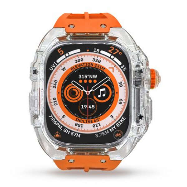 LOBO Clear Armour Case with Integrated Straps for Apple Watch Ultra 49mm
