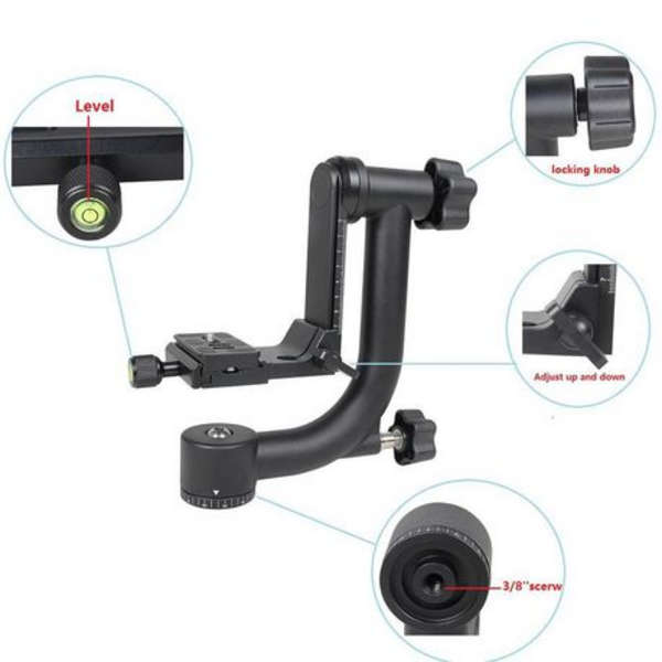 YELANGU 360 Degree Gimbal Tripod Head