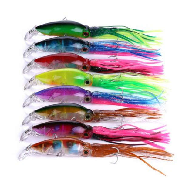 HENGJIA 8pc Squid Jigs 10cm, 16.6g Each
