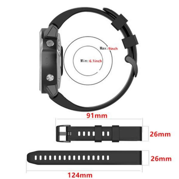 LOBO 22mm QuickChange Watch Strap For Garmin Fenix 5/6/7, 955 etc(See List)