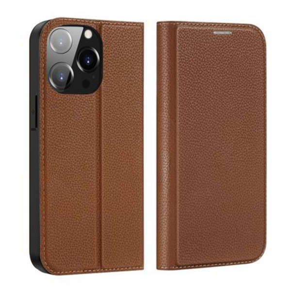 DUX DUCIS Skin X2 Magnetic Flip Cover for iPhone 14 PRO (6.1") - Brown