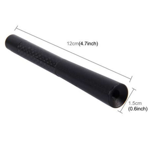 T4U Universal Car Aerial / Antenna 12cm (Black/Carbon)