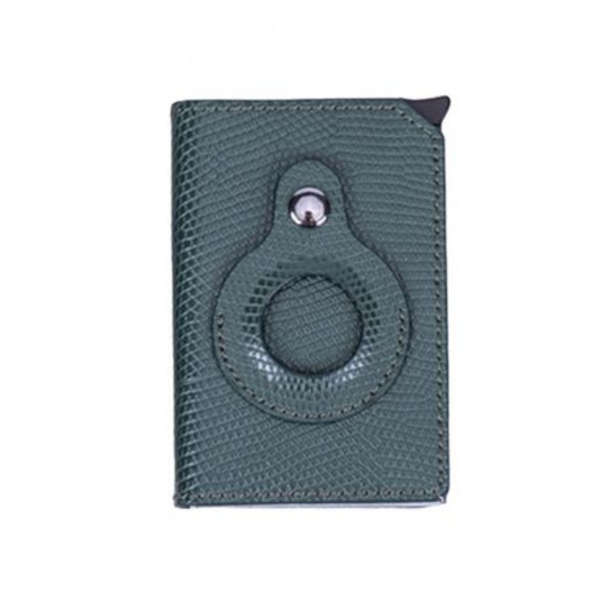 T4U PU Leather Pop-Up Card Holder with RFID Protection &amp; Airtag Holder