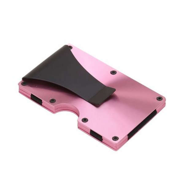 T4U Aluminium Minimalist Card Holder &amp; Money Clip RFID Blocking