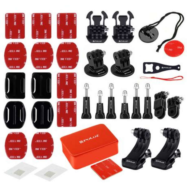 Puluz 53 in 1 Accesory and Mount Combo For Gopro with Camo Case