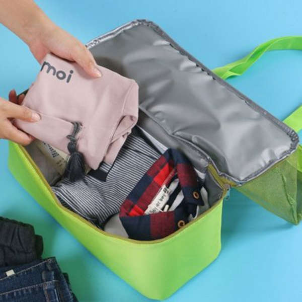 Mesh Beach Bag with Detachable Insulated Cooler