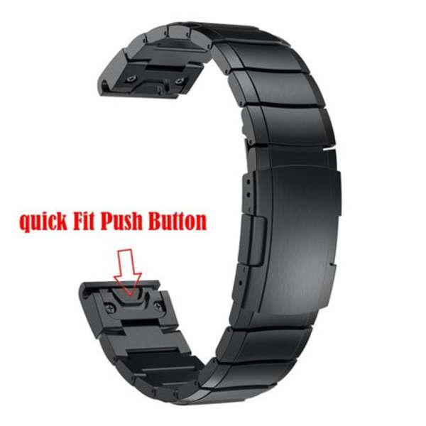 5by5 Stainless Steel Quick Release Strap for Garmin 20mm