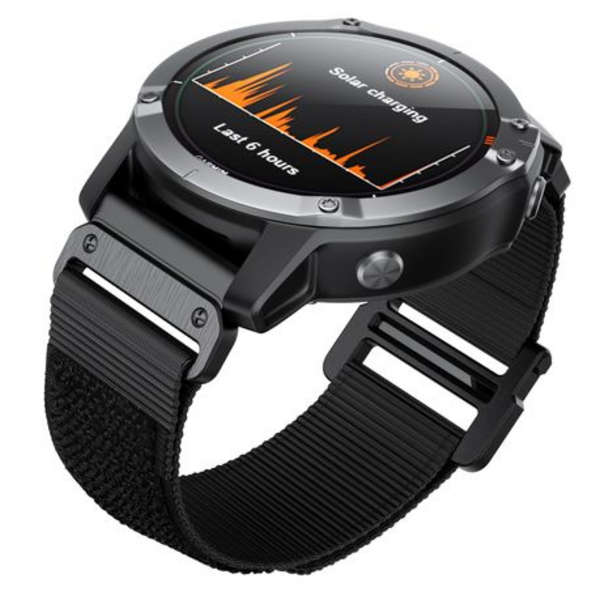 LOBO 26mm QuickChange Nylon Strap for Garmin Fenix 3/5X/6X/7X &amp; More.