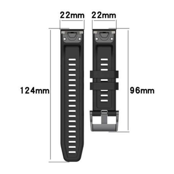 LOBO 22mm QuickChange Elite Strap For Garmin Fenix 5/6/7, 955