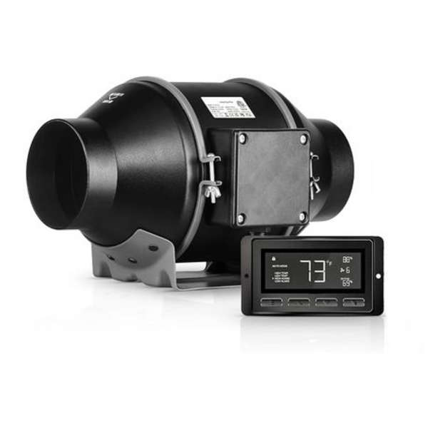 Inline Grow Tent Extractor Fan with Smart Controller (4inch/100mm)