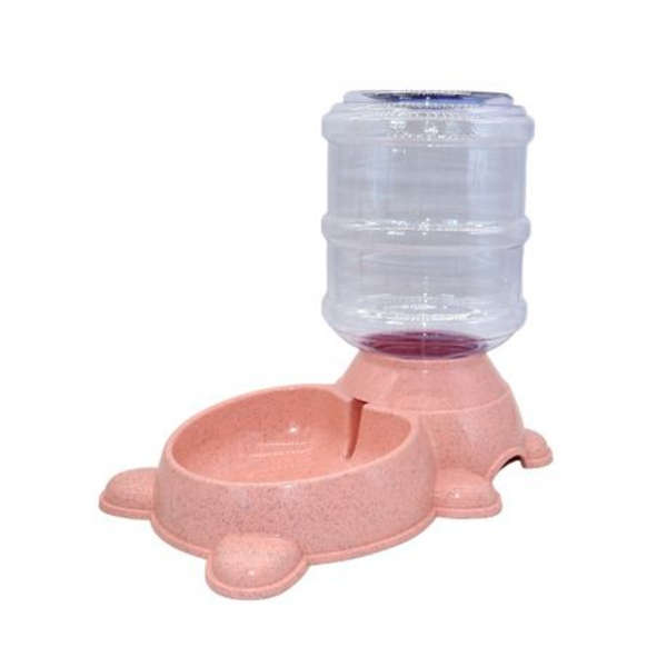 Automatic Pet Feeder Large Capacity Water Dispenser - Pink