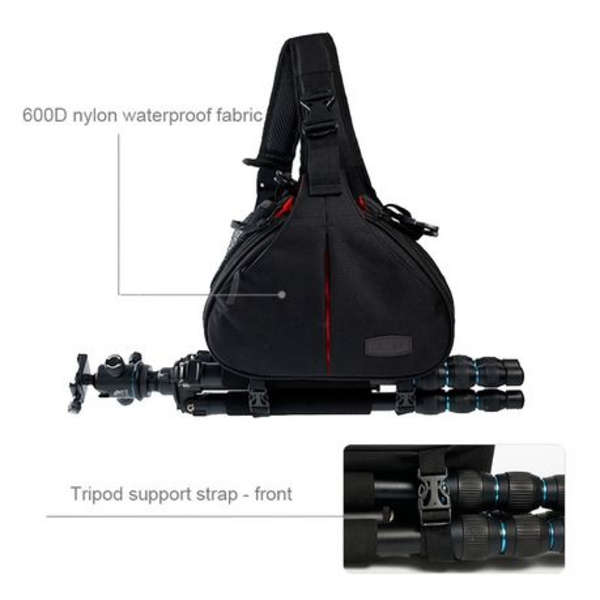 CADeN Crossbody Camera Bag with Rain Cover