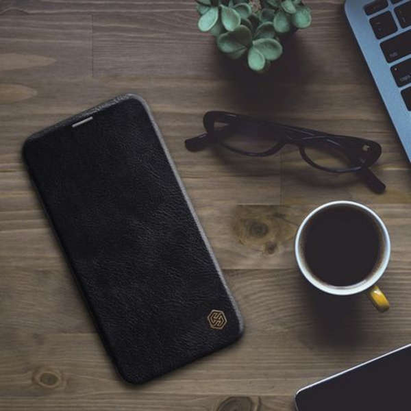 Nillkin Qin Series Leather Card Cover for Apple iPhone 12 Pro MAX (Black)