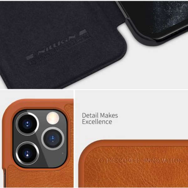 Nillkin Qin Series Leather Card Cover for Apple iPhone 12/12 PRO (Black)