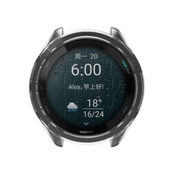 ENKAY Bumper Cover for Garmin Forerunner 965 (Clear)