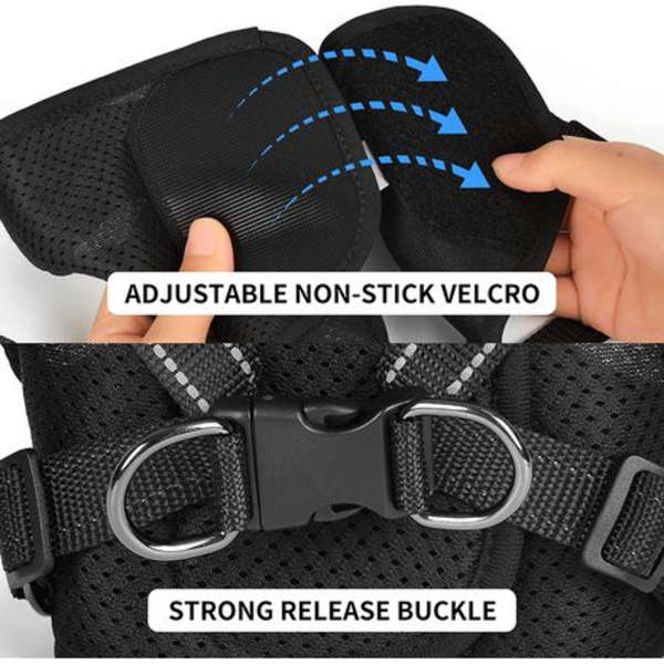 Wakytu Dog Harness (For Small Breed Dogs) - Black - Xs - XS