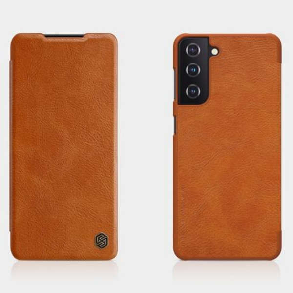 Nillkin Qin Series Leather Card Cover for Samsung S21 PLUS 6.7" (Brown)