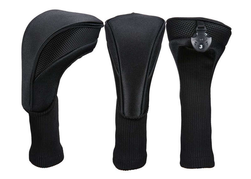 Golf Head Covers 3 Piece - Black
