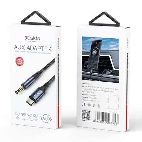 Yesido YAU36 Type-C to 3.5mm AUX Audio Adapter Cable