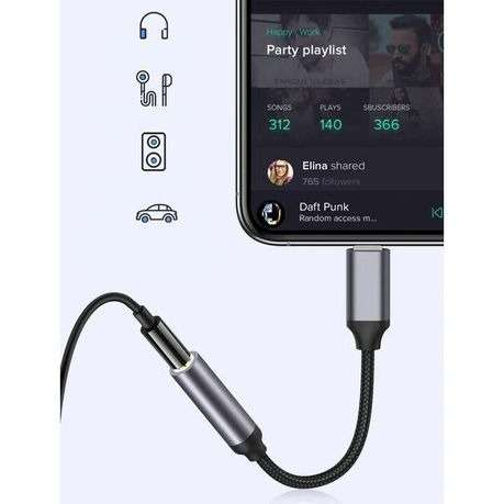 Yesido Lightning to AUX 3.5mm Adapter YAU37