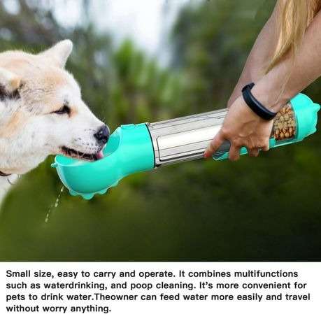 4 in 1 Portable Pet Water Feeder for Small Dogs and Cats