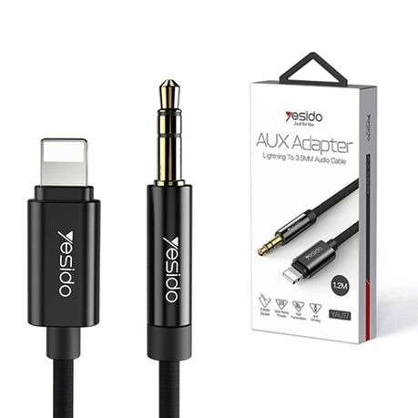 Yesido Aux Adapter Lightning to 3.5mm Glod Plating Process Audio Cable