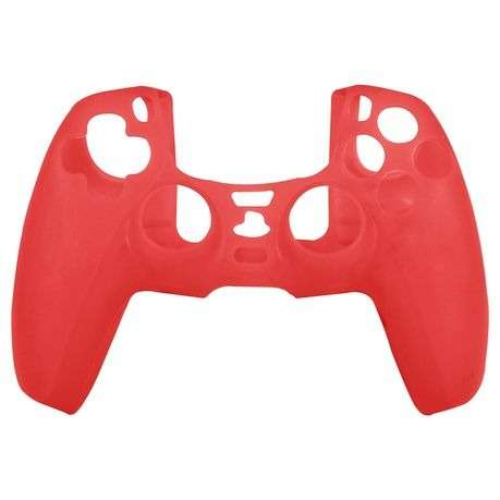 PS5 Controller Skin Silicone Gel Rubber Case Cover For PlayStation 5 - RED