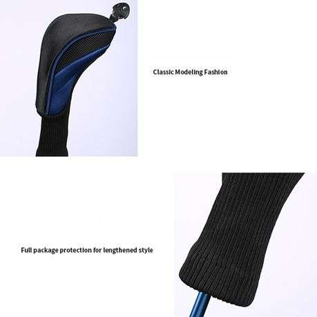 Golf Head Covers 3 Piece - Black, Red