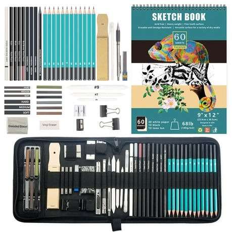 50 in 1 Sketch Pencil Tool Carbon Pen Painting Art Set